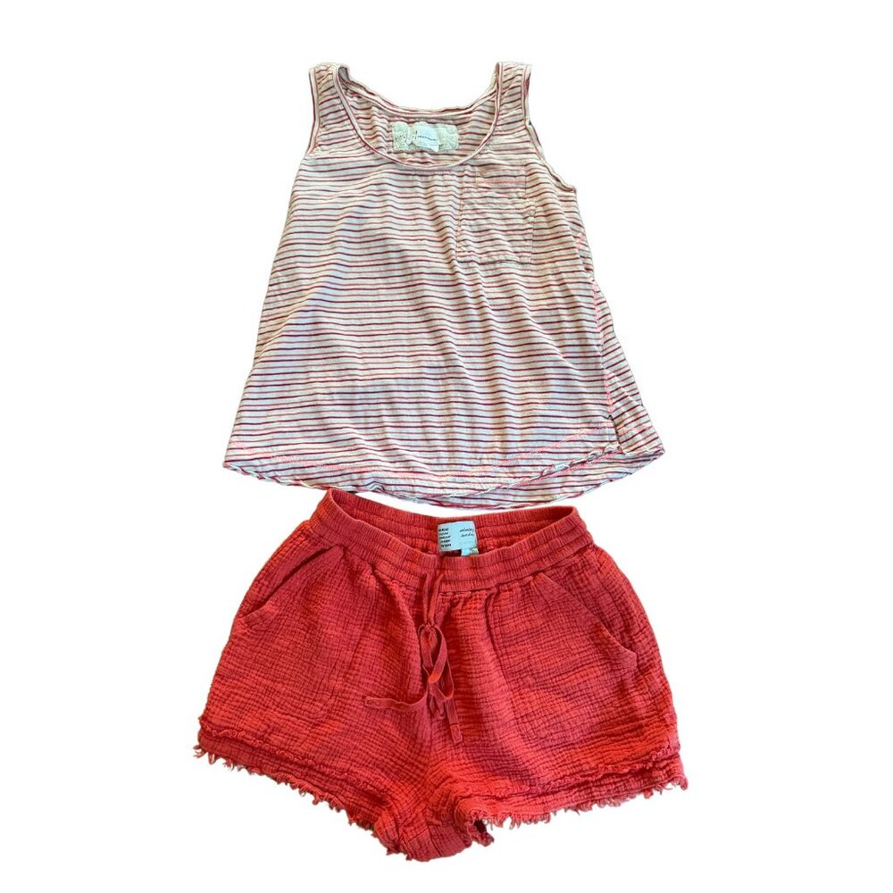 Anthropologie Tank and Shorts Women's size Small